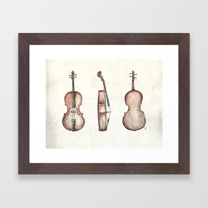 Cello Framed Art Print