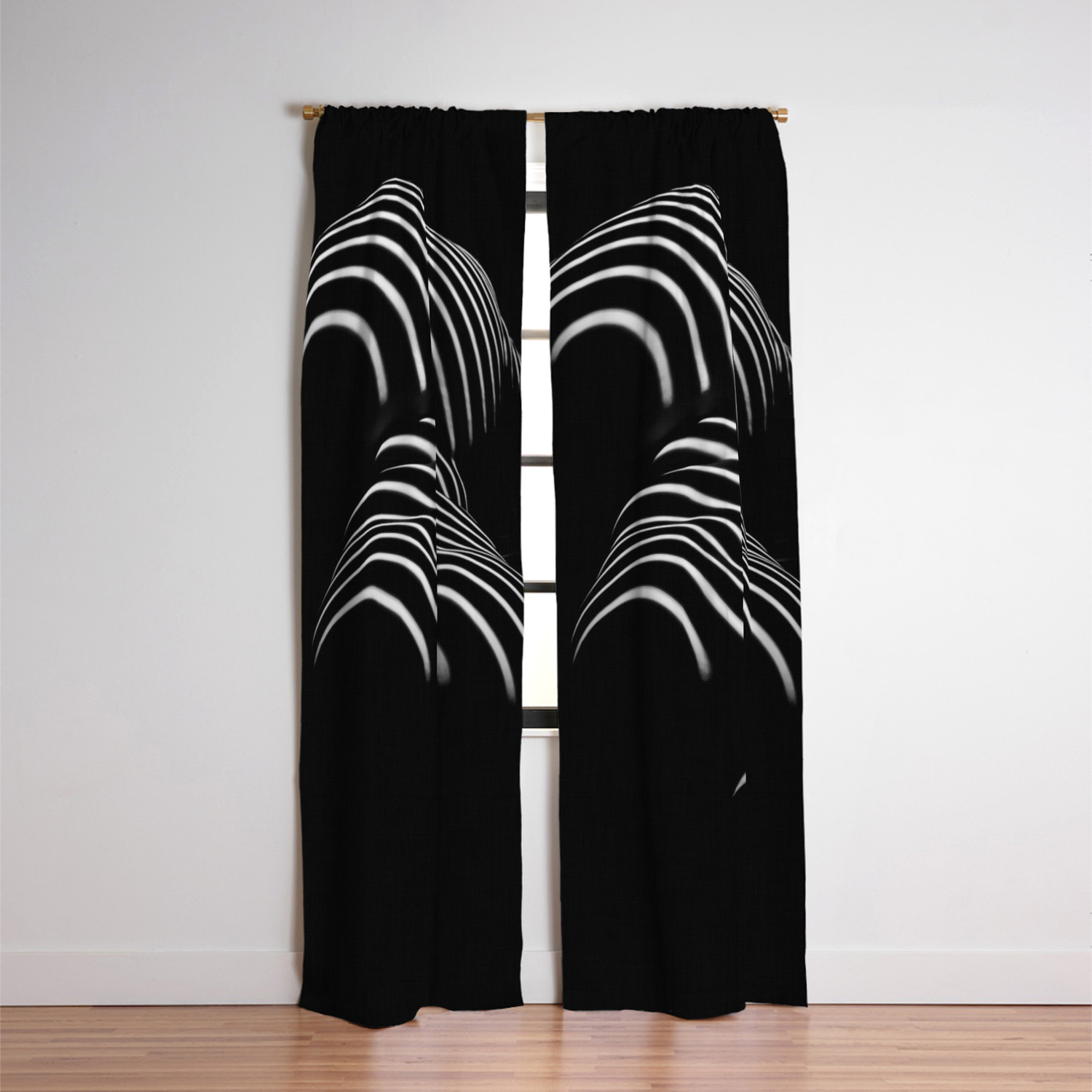 0721-AR Nude Female Naked BBW Geometric