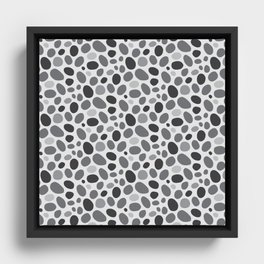 A Pebble Path Pattern Framed Canvas