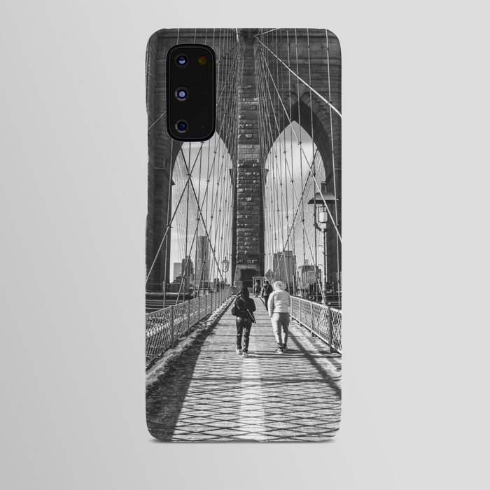 Brooklyn Bridge | New York City | Black and White Travel Photography in NYC Android Case