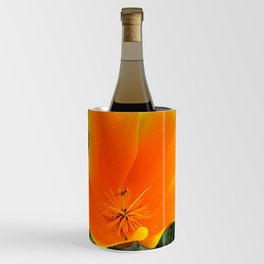 Vivid Orange Petals Wine Chiller