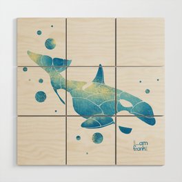 Blue Orca Wood Wall Art