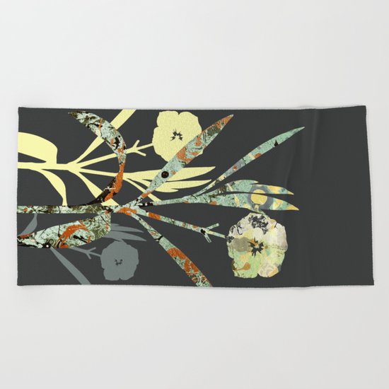 Floral Decor III Beach Towel