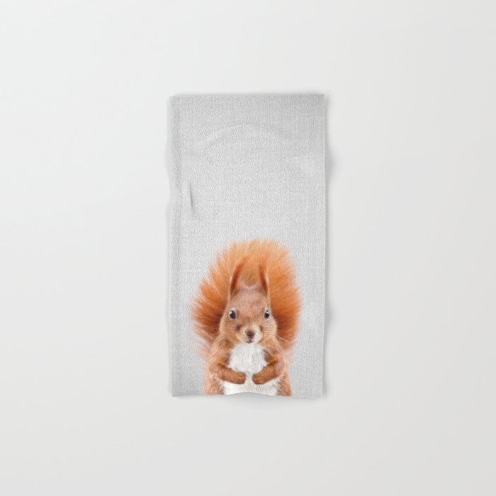 Squirrel 2 - Colorful Hand & Bath Towel