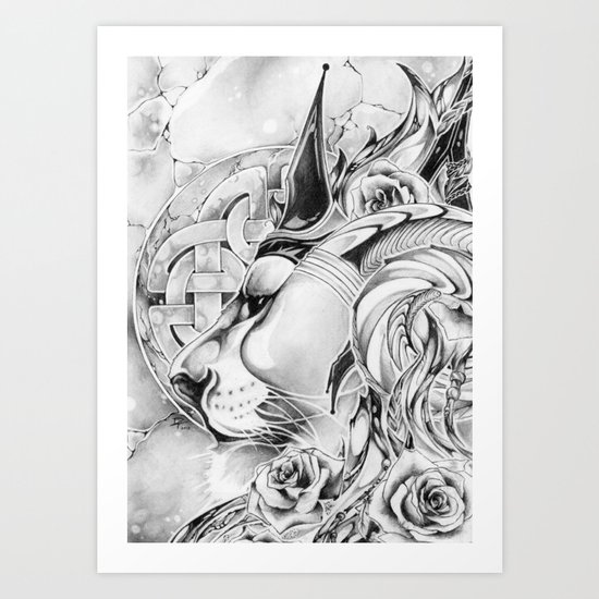 King of Roses Art Print