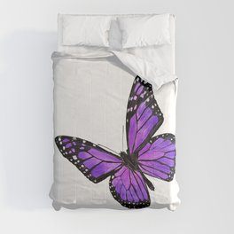 Purple butterfly Comforter