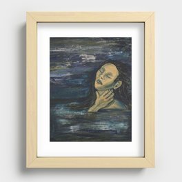 Bathing in the Storm Recessed Framed Print