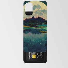 Mountaintop Lake at Midnight Android Card Case