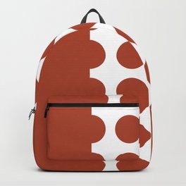 Elegant Dots Polka Dots Circles Spots Burnt Orange White Backpack