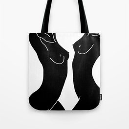 Nude Abstract Tote Bag