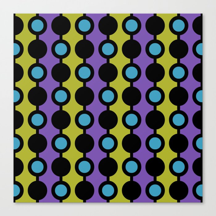Mid Century Modern Polka Dot Beads 426 Canvas Print