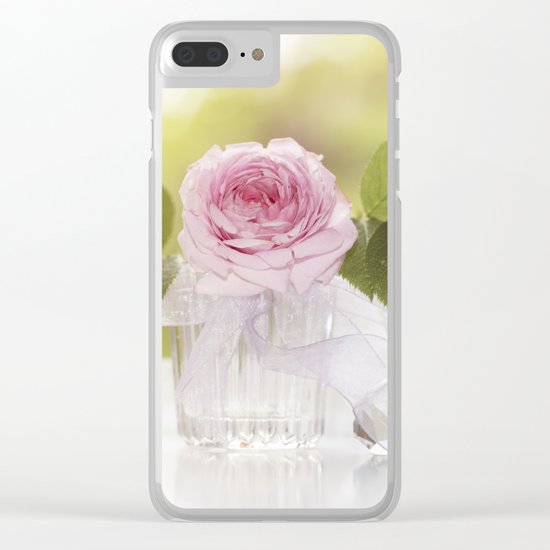 Romantic Rose Clear iPhone Case