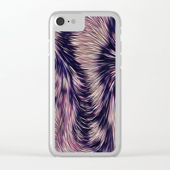 Warm fur texture Clear iPhone Case