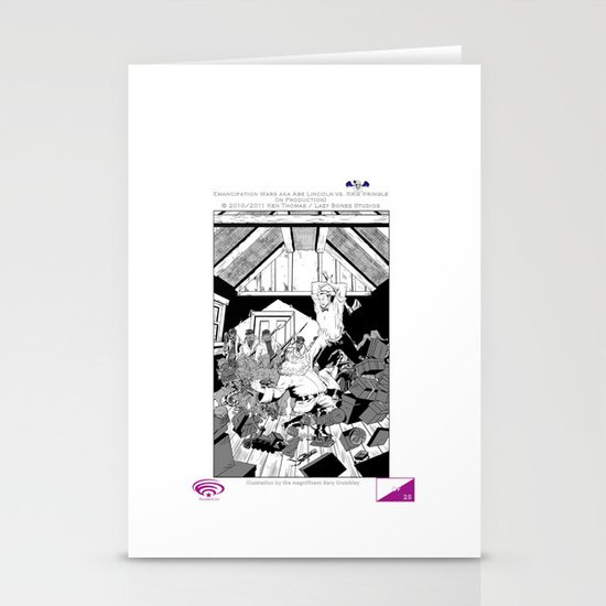 Abe Lincoln vs Kris Kringle Stationery Cards