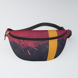 Red and black and a yellow strap oil digital abstract painting art for home decoration Fanny Pack
