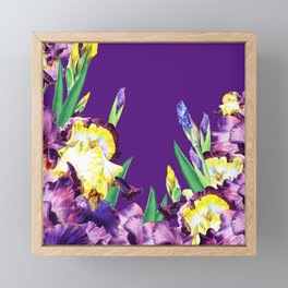 Iris Flowers Framed Mini Art Print