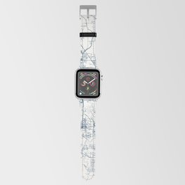USA, Huntsville - Minimalist City Map Apple Watch Band