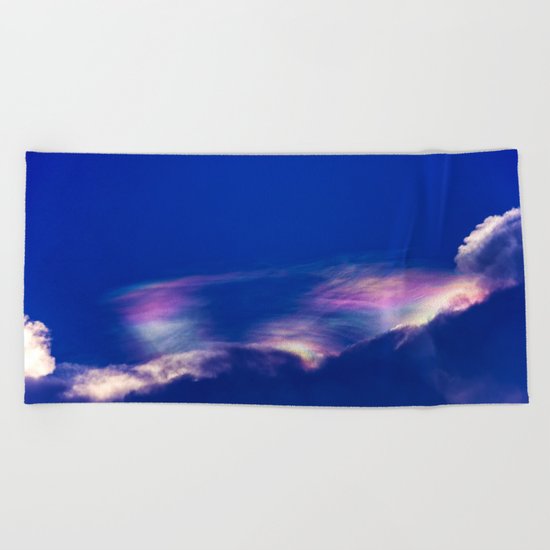 Fire Rainbow Beach Towel