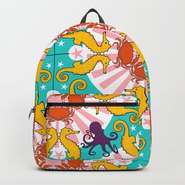 Kaleidoscopic Ocean Animals Backpack