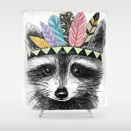 raccoon Shower Curtain