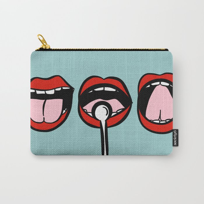 Three Mouths Carry-All Pouch