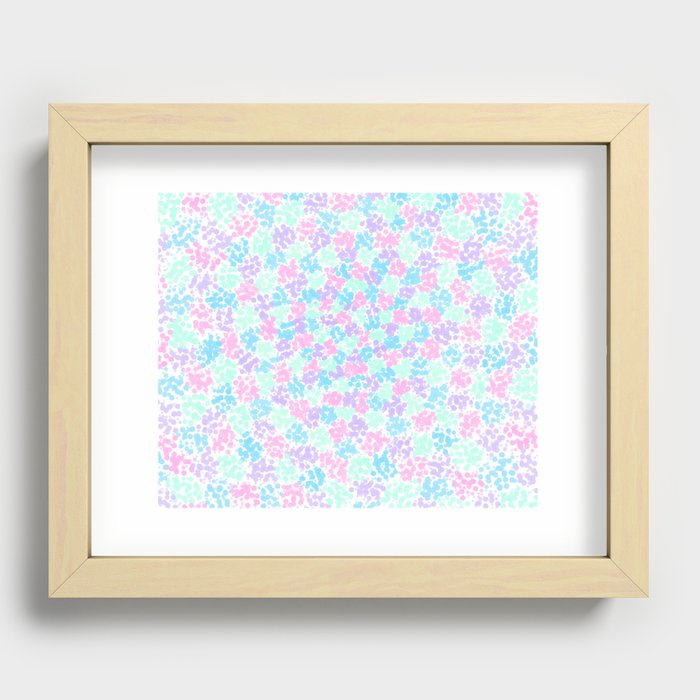 Pastel Bubbles Recessed Framed Print