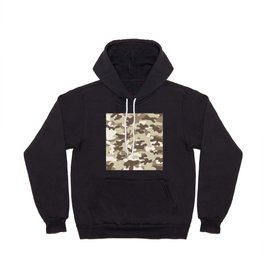 Sand Camouflage Brown And Beige Pattern Hoody
