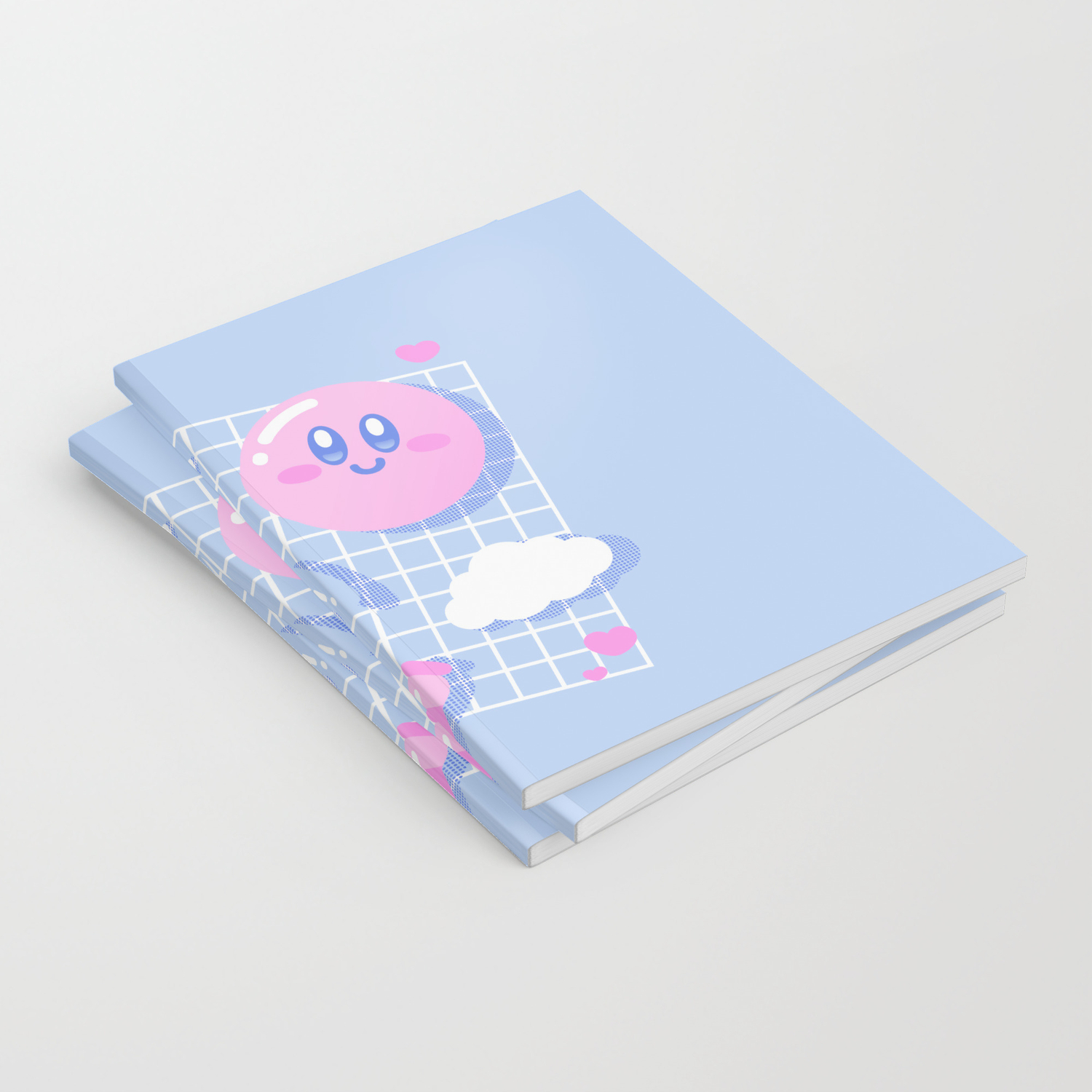 Pink Puff Aesthetic Notebook By Minilla Society6