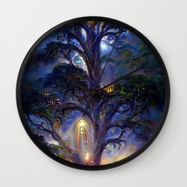 Ancient Spirit Tree Wall Clock
