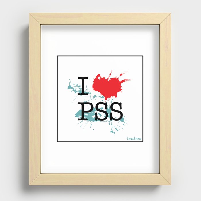 I Love Paesello Recessed Framed Print