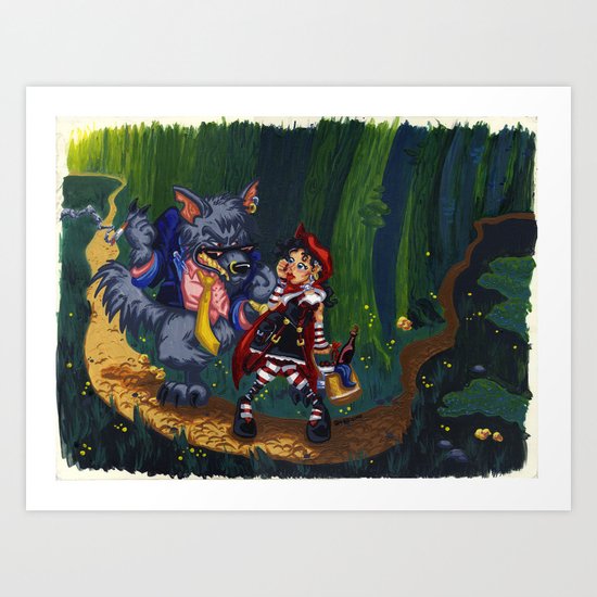 Little Red Riding Hood Art Print