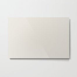 Sunbleached Light Beige Solid Color Accent Shade Matches Sherwin Williams Zurich White SW 7626 Metal Print