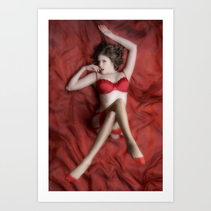 Red on Red Art Print
