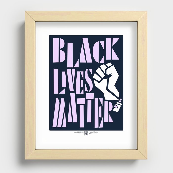 Black Lives Matter Recessed Framed Print