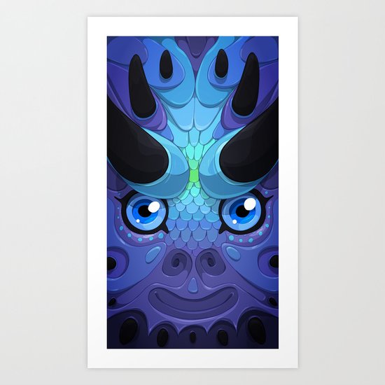 Lady Grey Art Print