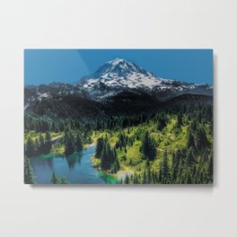 The Mountain is Calling Metal Print