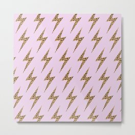 pink leopard lightning Metal Print | Animalprint, Leopardprint, Pink, Lightning, Cats, Leopard, Bolt, Jungle, Drawing, Wild 