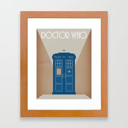 Doctor Who Art Deco Style Poster Framed Art Print