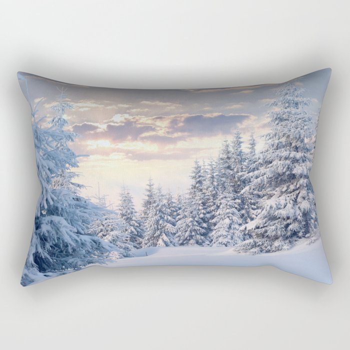 Snow Paradise Rectangular Pillow