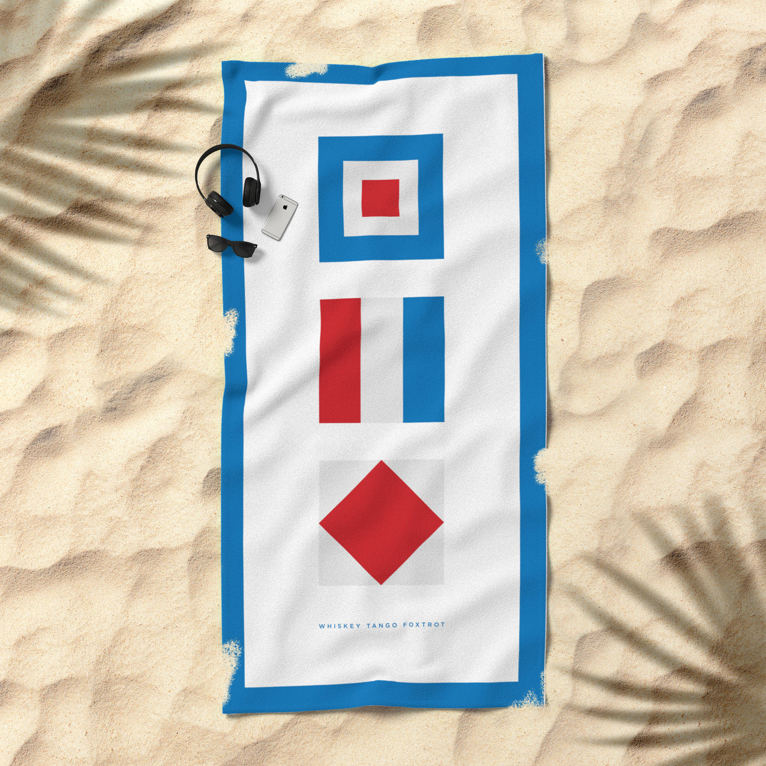 nautical design beach bag