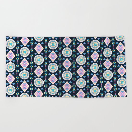 Dancing Diamonds By Everett Co Beach Towel