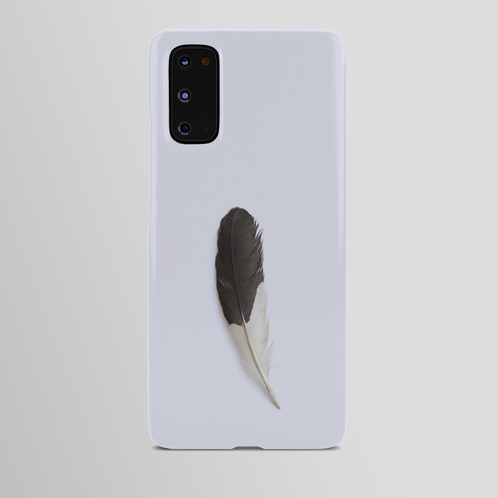 Minimalist Black and White Feather Android Case