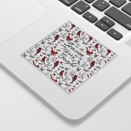Christmas Cardinal  Sticker