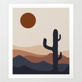 Boho Desert Art Print