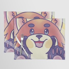 Red Panda Hello Placemat