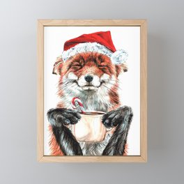 Morning Fox Christmas Framed Mini Art Print