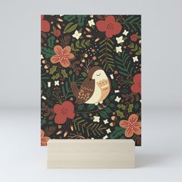 Christmas Robin Mini Art Print