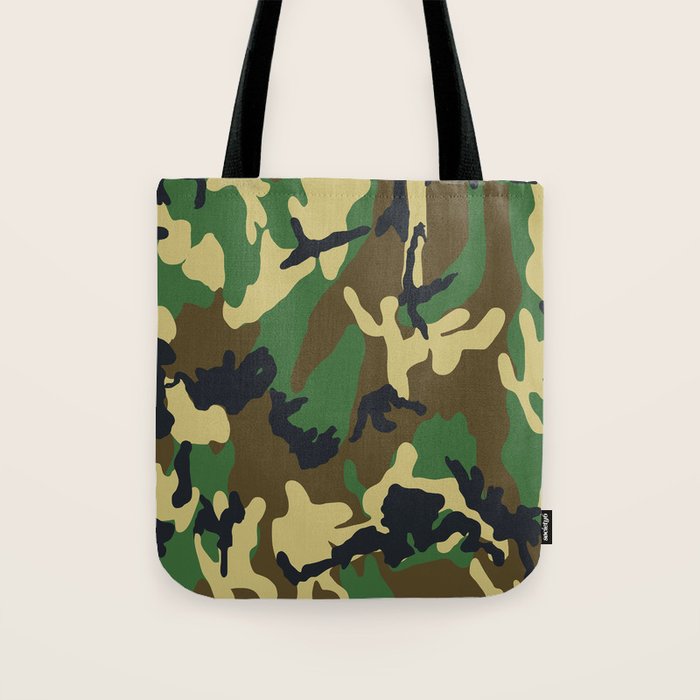 Military Camouflage Tote Bag by Three of the Possessed Society6