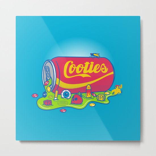 The World has Cooties Metal Print