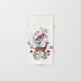 Floral Deer Hand & Bath Towel